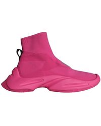 Dolce & Gabbana - Rosa logo print high top sneakers - Lyst