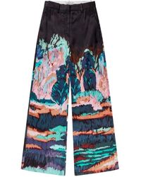 Munthe - Weite hose mit gürtel - Lyst