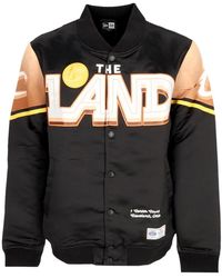 KTZ - Jassen ,Zwart ,Polyester Snap Satin Bomber Jacket - Lyst
