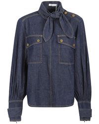 Zimmermann - Denim Cargo Blouse - Lyst