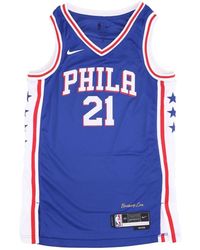 Nike - Fitness ,Blauw ,Polyester Dri-Fit Nba Swingman Jersey Icon Edition 22 - Lyst