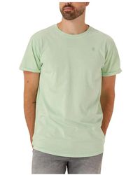 G-Star - Tops ,Groen ,Denim Groen Jersey T-Shirt Voor - Lyst