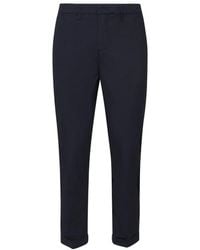 Fay - Broeken ,Blauw ,Blauwe Slim Fit Broek - Lyst