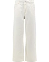 Ami Paris - Jeans ,Wit ,Katoen Jeans Met Ruime Pasvorm - Lyst