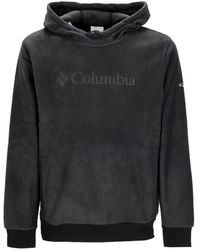 Columbia - Hoodies & Sweatvesten ,Zwart ,Polyester Zwarte Mountain Hoodie Met Kangoeroezak - Lyst
