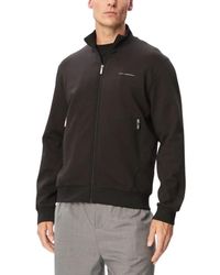 KARL LAGERFELD - Logo Tape Zip-Up Hoodie - Lyst