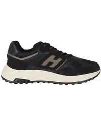 Hogan - Schoenen ,Zwart ,Katoen Hyperlight Sneakers - Lyst