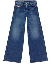 DIESEL - 1978 D-Akemi Flare Jeans - Lyst