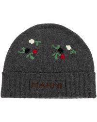 Marni - Bestickte Mütze - Lyst