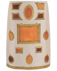 Versace - Skirt Printed Silk - Lyst