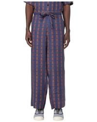 Valentino - Wide Trousers - Lyst