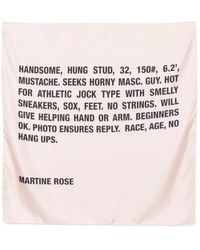 Martine Rose - Lichtroze Sjaal Voor Een Stijlvolle Look - Lyst