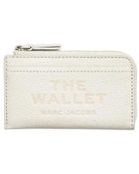 Marc Jacobs - Leren Portemonnee Met Rits Boven - Lyst