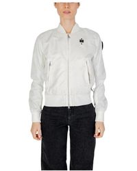 Blauer - Zip-Up Jack Met Zakken Aan De Voorkant - Lyst