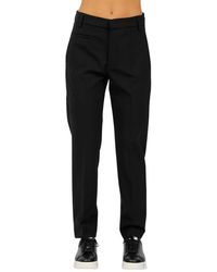 Dondup - Broeken ,Zwart ,Wol Wollen Wortelbroek Ariel Stijl - Lyst