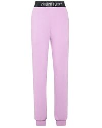 Philipp Plein - Cotton Fleece Joggers - Lyst