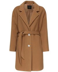 Pinko - Jassen ,Bruin ,Belted Coats - Lyst