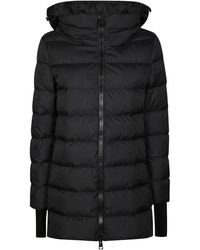 Herno - Schwarze steppdaunenjacke,schwarze daunenjacke hoher kragen abnehmbare kapuze - Lyst