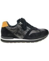 Gabor - Trendiger leder python print sneaker - Lyst