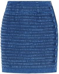 Versace - Denim Skirts - Lyst