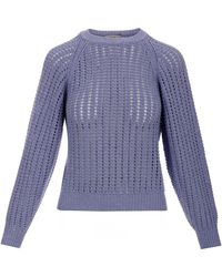 Agnona - Round-neck knitwear - Lyst