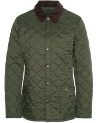 Barbour - Giacca trapuntata verde heritage boatyard - Lyst