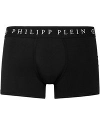 Philipp Plein - Ondergoed ,Zwart ,Katoen Boxer Monogram - Lyst