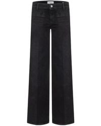 Cambio - Jeans ,Zwart ,Katoen Tess Wide Jeans - Lyst