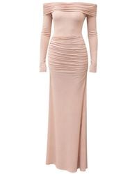 Aniye By - Abito Lungo Con Scollo Sulle Spalle Con Trasparenze - Lyst