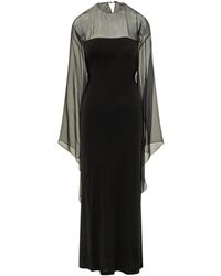 Alberta Ferretti - Kleedjes ,Zwart ,Abito Jersey - Lyst