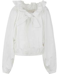 Patou - Top iconic volume bianco - Lyst