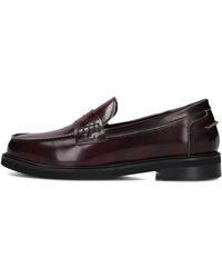 Stefano Lauran - Klassische Rote Loafer Für Herbst/Winter - Lyst