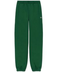 Lacoste - Broeken ,Groen ,Katoen Regular Fit Trainingsbroek - Lyst