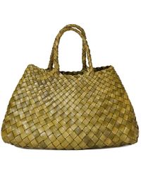 Dragon Diffusion - Grüne lederhandtasche - Lyst