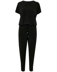 Inwear - Jumpsuits & Playsuits ,Zwart ,Zwarte Jumpsuit Met Tailleband - Lyst