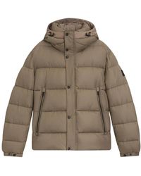 HUGO - Gepolsterte Wasserabweisende Grüne Jacke - Lyst