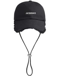 Jacquemus - Accessoires ,Zwart ,Katoen La Casquette Artichaut Hat - Lyst