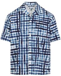Bottega Veneta - Camisa Cuadros Algodón - Lyst