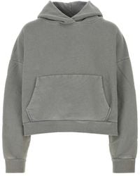 Entire studios - Oversize grauer baumwoll-sweatshirt - Lyst