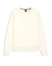 BOSS - Round-Neck Knitwear - Lyst