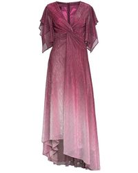Talbot Runhof - Gedrapetes lurex-kleid - Lyst