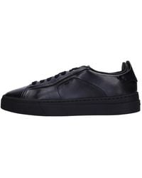 Santoni - Leather Sneakers - Lyst