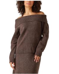 Notre-v - Bruine Gebreide Trui Voor Herfst/Winter - Lyst