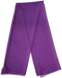 Dolce & Gabbana - Accessoires ,Paars ,Ms 7576-P Zijden Nek Wrap Sjaal Stola - Lyst