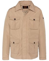 Schott Nyc - Jassen ,Bruin ,Katoen Parka Jas Met Puntkraag - Lyst
