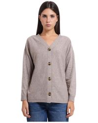 iBlues - Truien & Vesten ,Wol Wol-Kasjmier Blend Vest - Lyst