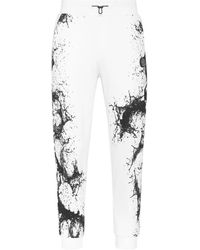 Philipp Plein - Fitness ,Wit ,Katoen Jogging Broeken Splash - Lyst