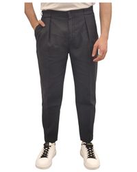 L.B.M. 1911 - Slim Fit Hose Aus Baumwoll-Leinen-Mix - Lyst
