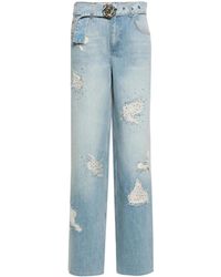 Blugirl Blumarine - 77777 blu denim straight jeans - Lyst