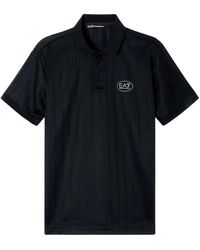EA7 - Tops ,Zwart ,Polyester Polo Met Logo - Lyst